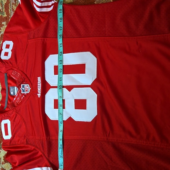 Nike 49ers Jerry Rice 80 Womens Red Jersey - Picture 7 of 8